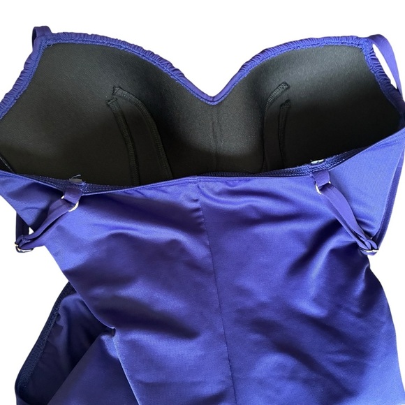 Miraclesuit Purple Slimming Ruched Swimsuit One Piece 8 - Picture 5 of 11